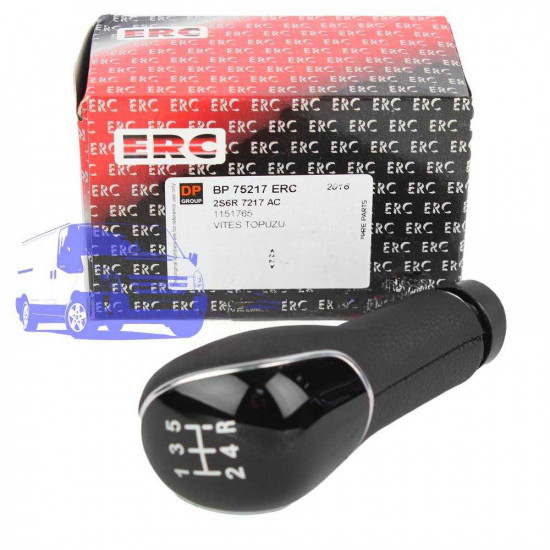 Рукоятка куліси FORD FIESTA/FUSION/CONNECT 2001-2013 (Черная Кожа) ERC ERC 199 Рукоятка куліси FORD FIESTA/FUSION/CONNECT 2001-2013 (Черная Кожа) ERC ERC 199