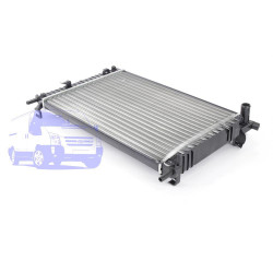 Радіатор двигуна FORD FIESTA/FUSION 2001-2012 (1.4TDCI/1.6TDCI) THERMOTEC D7G014TT
