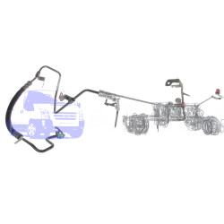 Шланг гідропідсилювача FORD CONNECT 2005-2006 (1.8TDCI Насос-Рейка) SAFAK SFK 4T16 3A719 AC