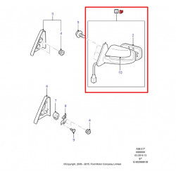 Дзеркало праве FORD RANGER 2006-2009 DP GROUP BP 38456
