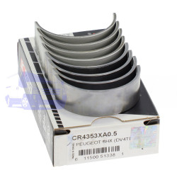 Вкладиші шатунні FORD FIESTA/FUSION 2001-2012 (1.4TDCI Усиленные +0.5) KING CR4353XA0.5