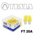 Запобіжник STANDART 20A (Желтый) TESLA FT 20A