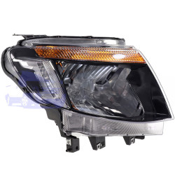 Фара права FORD RANGER 2012-2015 (С регулировкой/Черная) HMPX HMP AB39 13100 FE/S