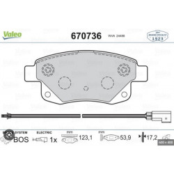 Колодки гальмівні задні FORD TRANSIT 2006-2014 (Два датчика/Без монтажного) ABS 37560
