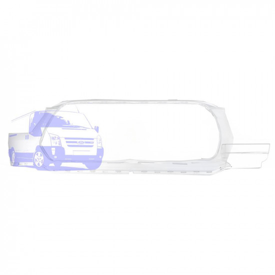 Бампер передній FORD TRANSIT 2014- (Верх) ORIGINAL 1857409
