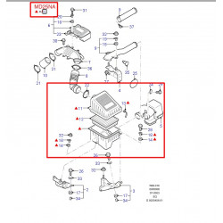 Корпус повітряного фільтра FORD RANGER 1998-2012 (2.5TDI) BSG BSG 30-137-004