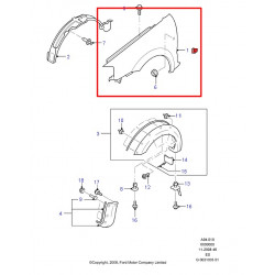 Крило переднє праве FORD RANGER 2009-2012 DP GROUP BP 39161