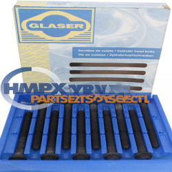 Комплект болтів головки блоку циліндрів FORD ESCORT/FIESTA 1986-2003 (1.0/1.1/1.3) GLASER 9550076-00